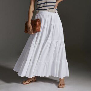 Elegant White Maxi Skirt